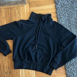 ECHT Black Funnel Neck Sweatshirt Size Large